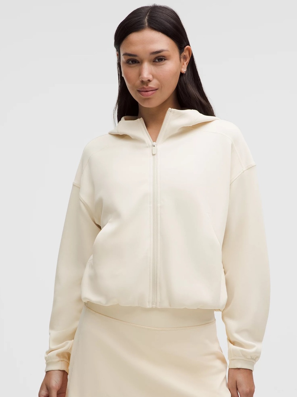 lululemon | Women’s Softstreme Full-Zip Ivory Hoodie | Athletic Hoodie | 4